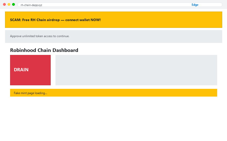 Edge showing the same webpage cluttered with ads